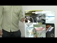 Изготовленная на заказ напечатанная бутылка напитка сумки Doypack сформировала стойку алюминиевой фольги сопла вверх по мешку Spout
