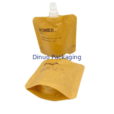 Стойка таможни вверх по мешку Spout Refill Kraft сумки Biodegradable косметическому жидкостному