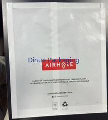 100% биоразлагаемые боковые пакеты из бумаги с логотипом для одежды