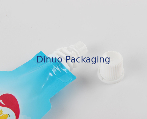 Изготовленная на заказ напечатанная бутылка напитка сумки Doypack сформировала стойку алюминиевой фольги сопла вверх по мешку Spout