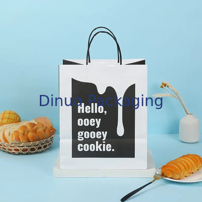 Напечатанный по заказу магазинный бумажный пакет Kraft с ручкой