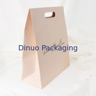 Обувь упаковка Ударная ручка Покупка Kraft Paper Bag