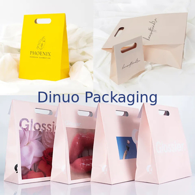 Обувь упаковка Ударная ручка Покупка Kraft Paper Bag