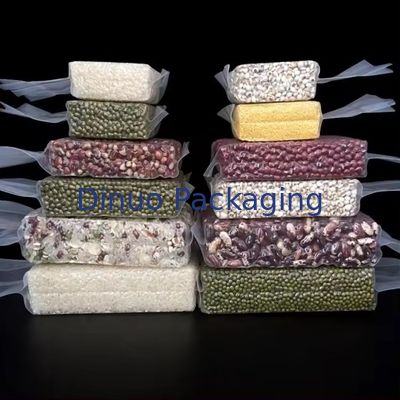 Прозрачный вакуумный мешок с различными зернистыми отпечатками