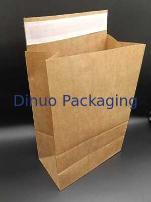 Virgin Pulp Natural Brown Side Gusset Kraft Paper Bag для упаковки подарков