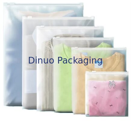 Reclosable Waterproof CPE Zipper Bag Plastic Storage Pouch For Cosmetic Electronic Accessories Packaging