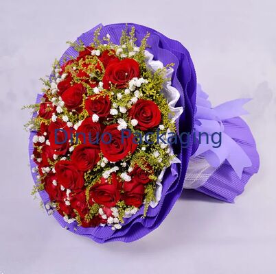 Разноцветные бумажные рулоны в полоску для флористов, мягкая полосатая крафт-бумага для упаковки цветов и подарков