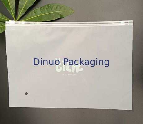 Eco-Friendly Food-Safe Reusable CPE Frosted Zipper Pouch Storage For Clothes Documents